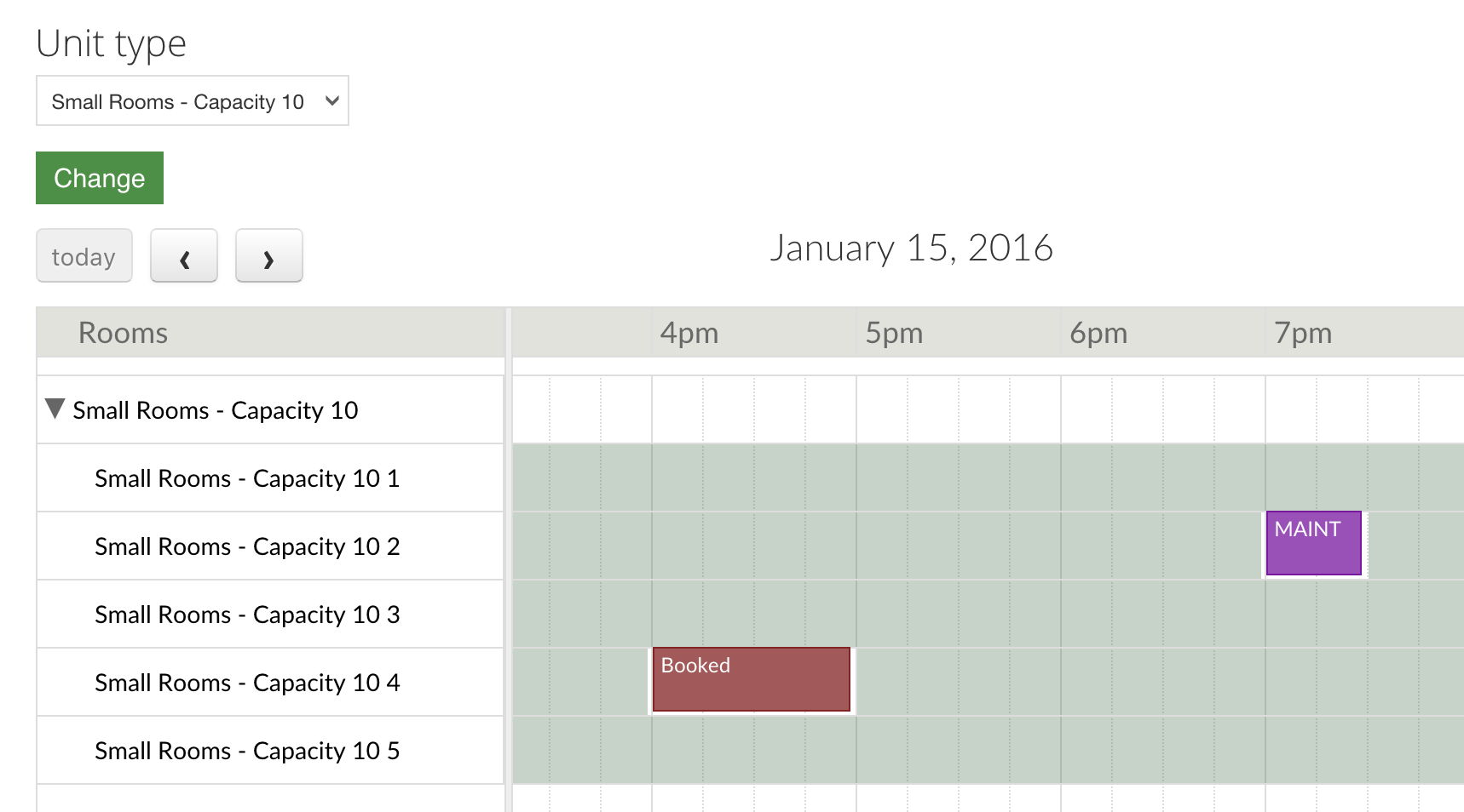 BAT Hourly Booking Example